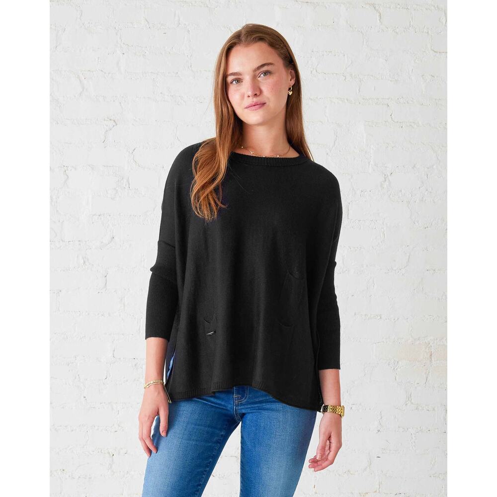 MERSEA Catalina Crewneck Sweater Black One Size OS